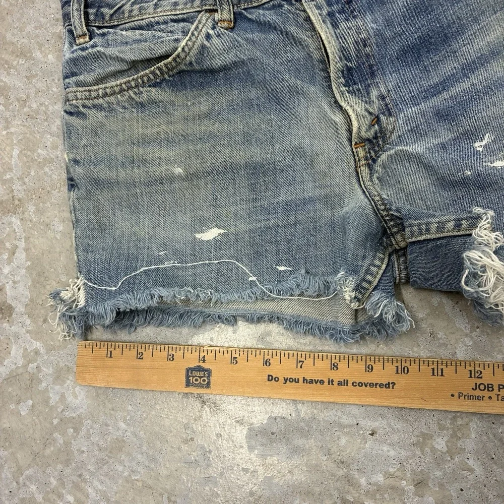 Vintage Levis Cutoff Shorts Men 33 Blue USA Orange Tab Big E Denim 3